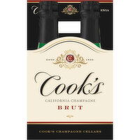 Cook's Brut Champagne Sparkling California Wine - 187 Millilitre