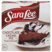 Sara Lee Pie, Chocolate Creme - 19.6 Ounce