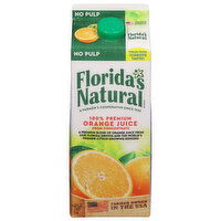 Florida's Natural Orange Juice, 100% Premium, No Pulp, 52 Ounce