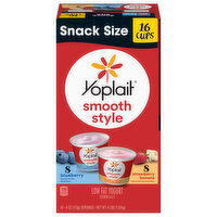 Yoplait Low Fat Smooth Style Blueberry/Strawberry Banana Yogurt Snack Size - 4 Pound