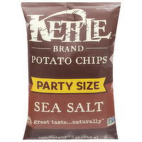 Kettle Brand Potato Chips, Sea Salt, Party Size - 13 Ounce