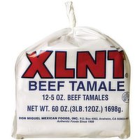 Xlnt Beef Tamales, 60 Ounce