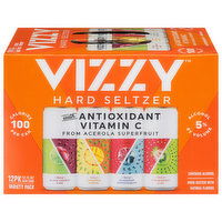 Vizzy Hard Seltzer, Variety Pack - 12 Each