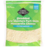 First Street Shredded Cheese, Feather, Part-Skim, Mozzarella, Low-Moisture - 32 Ounce