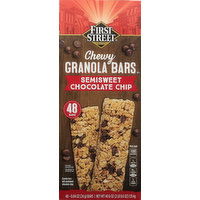 First Street Granola Bars, Semisweet Chocolate Chip, Chewy - 48 Each