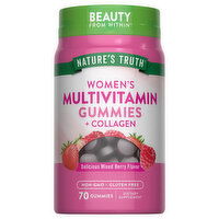 Nature's Truth Multivitamin + Collagen, Women's, Gummies, Natural Mixed Berry Flavor - 70 Each