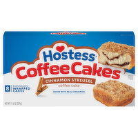 Hostess Coffee Cakes, Cinnamon Streusel - 8 Each