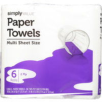 Simply Value Paper Towels, Multi Sheet Size, 2 Ply, 279.3 Square foot