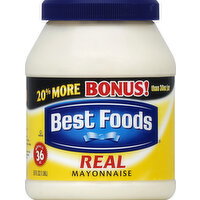 Best Foods Mayonnaise, Real - 36 Ounce