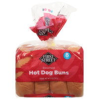 First Street Hot Dog Buns, Enriched - 8 Each