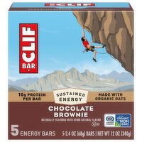 Clif Bar Chocolate Brownie Energy Bars - 5 Each