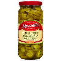 Mezzetta Jalapeno Peppers, Sliced Tamed, Medium Heat, 16 Fluid ounce