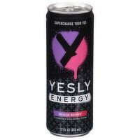 Yesly Energy Drink, Mixed Berry - 12 Fluid ounce