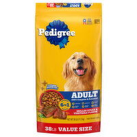 Pedigree Adult Grilled Steak & Vegetable Flavor Food for Adult Dogs Value Size - 38 Pound