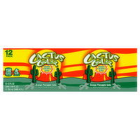 Cactus Cooler Soda, Orange Pineapple Blast, 12 Pack - 12 Each