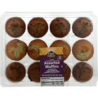 First Street Muffins, Assorted, Large - 44 Ounce