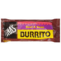 Tina's Burrito, Beef & Bean, 4 Ounce