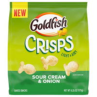 Goldfish Baked Snacks, Sour Cream & Onion - 6.25 Ounce