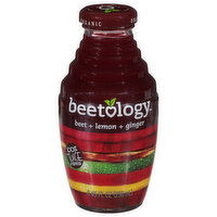 Beetology 100% Juice, Beet + Lemon + Ginger, Cold Pressed, Organic - 8.45 Ounce