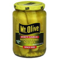 Mt. Olive Zesty Garlic Kosher Dill Spears - 24 Fluid ounce