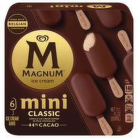 Magnum Ice Cream Bars, Classic, Mini - 6 Each