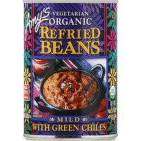 Amys Beans, Organic, Mild, Refried - 15.4 Ounce