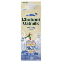 Chobani Oatmilk, Oat Nog Flavored, 32 Fluid ounce