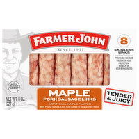 Farmer John Pork Sausage Links, Maple Flavor - 8 Each