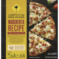 California kitchen margherita pizza,Kitchen Pizza ,Crispy Thin Crust - 15.5 Ounce