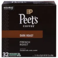 Peet's Coffee Coffee, Dark Roast, French Roast, K-Cup Pods - 32 Each