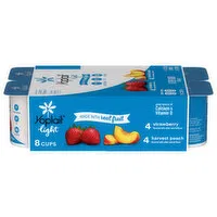 Yoplait Yogurt, Fat Free, Strawberry/Harvest Peach - 8 Each