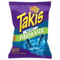 Takis Tortilla Chips, Blue Heat, Extreme, Fiesta Size - 17 Ounce