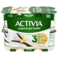 Activia Yogurt, Low Fat, Vanilla - 48 Ounce