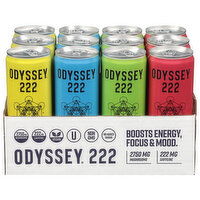 Odyssey Assorted Energy + Focus Drink - 12 Each