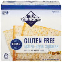 Yehuda Matzos Matzo-Style Squares, Gluten Free, Original,, 10.5 Ounce