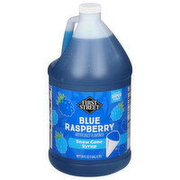 First Street Blue Raspberry Snow Cone Syrup - 128 Fluid ounce