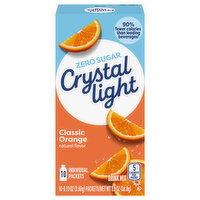 Crystal Light Zero Sugar Packets Classic Orange Drink Mix