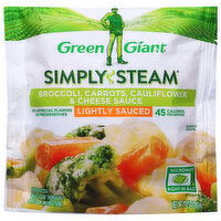 Green Giant Broccoli, Carrots, Cauliflower & Cheese Sauce, Lightly Sauced - 10 Ounce