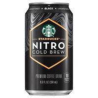 Starbucks Unsweetened cold brew Nitro Black Can,Premium Unsweetened Coffee - 9.6 Ounce