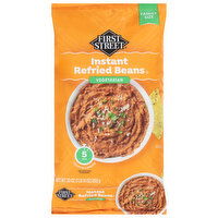 First Street Refried Beans, Instant, Family Size - 30 Ounce