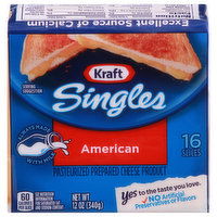 Kraft Cheese, Slices, American, Singles, 16 Each