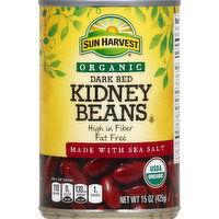 Sun Harvest Kidney Beans, Dark Red, 15 Ounce