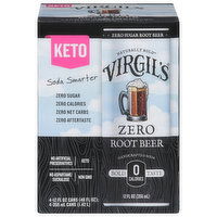 Virgil's Root Beer, Zero Sugar - 4 Each