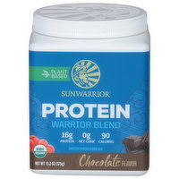 Sunwarrior Protein Powder Drink Mix, Protein Warrior Blend, Chocolate Flavor - 13.2 Ounce