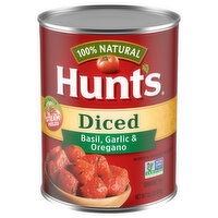 Hunt's Tomatoes, Basil, Garlic & Oregano, Diced - 14.5 Ounce