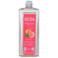 Ecos Dish Soap, Grapefruit, Plant Powered - 25 Fluid ounce