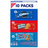 Nabisco Oreo Chocolate/Nutter Butter Peanut Butter/Chip Ahoy! Real Chocolate Chip Cookies - 10 Each