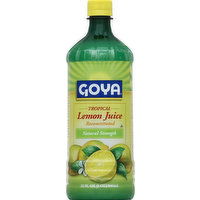 Goya Lemon Juice, Tropical, Natural Strength, Reconstituted - 32 Ounce