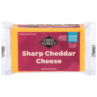 First Street Cheese, Sharp Cheddar - 16 Ounce