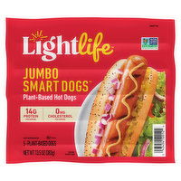 Lightlife Hot Dogs, Plant-Based - 13.5 Ounce